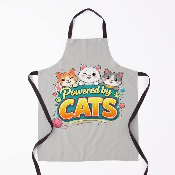 Item preview, Humor Cat – Powered by Cats – Minimalist Design designed and sold by Thethe-Shop.