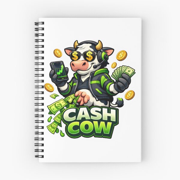 Item preview, Cash Cow Trader – Options Trading Meme, Passive Income Investor, Stock Market Bull designed and sold by VolatilityEdge.