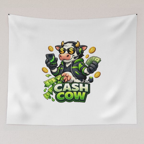 Artikelvorschau, Cash Cow Trader – Optionshandel-Meme, Investor für passives Einkommen, Aktienmarkt-Bulle entworfen und verkauft von VolatilityEdge.