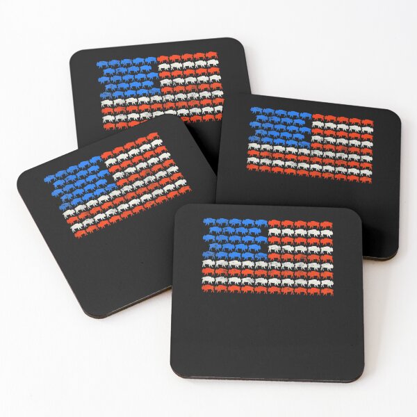 Item preview, 4th of July American Flag Buffalo Bison USA Flag Patriotic Women Men designed and sold by Goleon12.