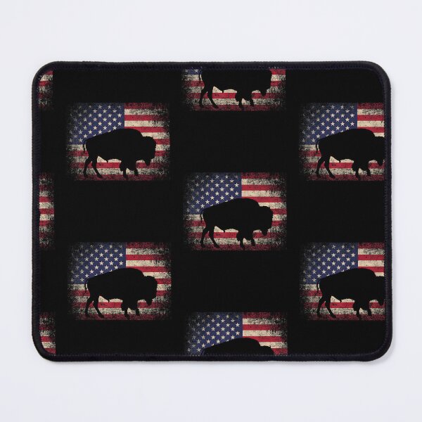 Item preview, Buffalo Bison 4th of July Gift American Flag USA - America designed and sold by Goleon12.