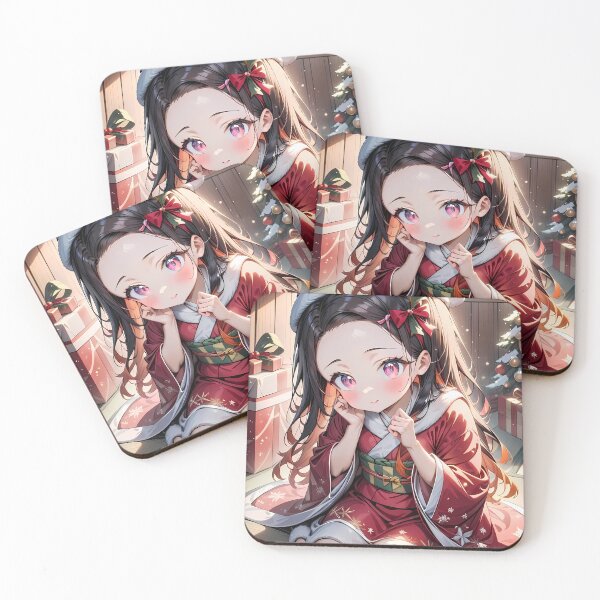 Item preview, Nezuko Kamado Demon Slayer Christmas Kimono Santa Hat designed and sold by mildaclairmo.