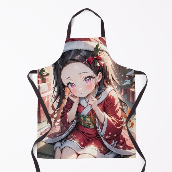 Item preview, Nezuko Kamado Demon Slayer Christmas Kimono Santa Hat designed and sold by mildaclairmo.