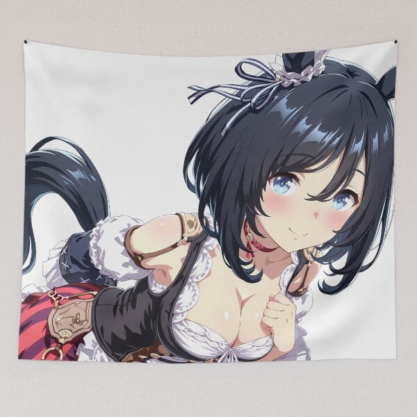 Item preview, Eishin Flash Uma Musume Idol Ribbon Frills Plaid Smile designed and sold by mildaclairmo.