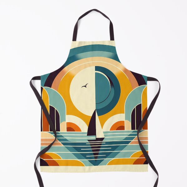 Item preview, Geometric Sailboat Sunset Arches designed and sold by InkSmithery.
