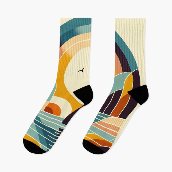 Item preview, Geometric Sailboat Sunset Arches designed and sold by InkSmithery.