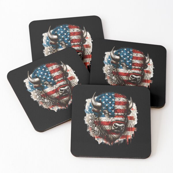 Item preview, American Buffalo American Bison American Flag American Bison designed and sold by Goleon12.