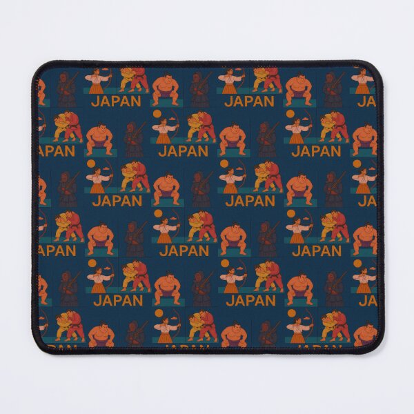 Item preview, Japan Martial Arts Faux Wool Art – Sumo Kendo Kyudo Judo Knitted Style Illustration designed and sold by TheTrendsDesk.