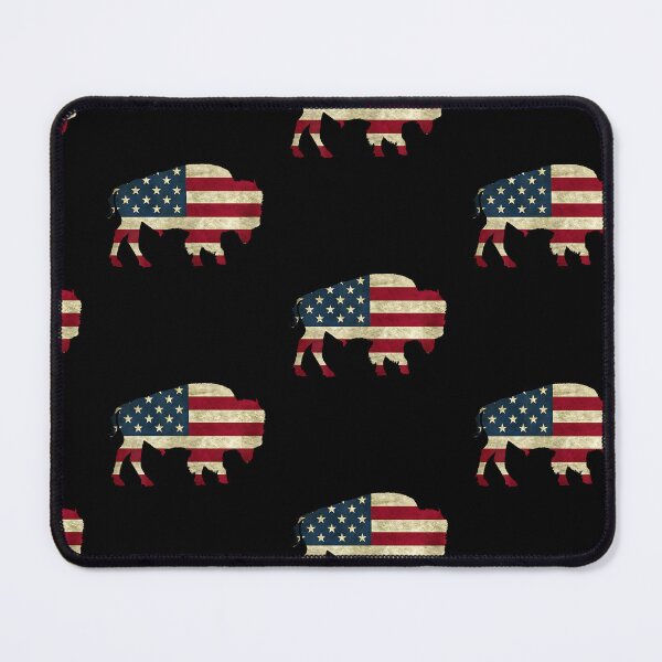 Item preview, Vintage Buffalo American flag Bison Patriotic gift designed and sold by Goleon12.
