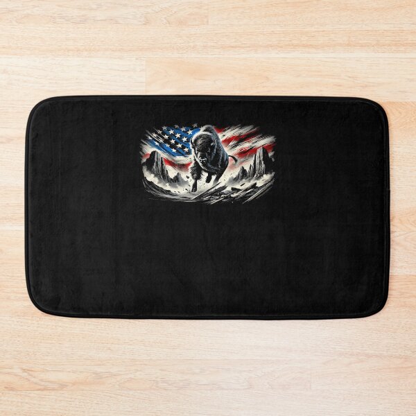 Item preview, Western Buffalo American Bison USA Buffalo American flag designed and sold by Goleon12.