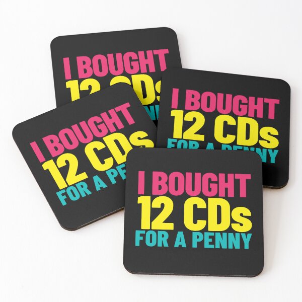 Item preview, I Bought 12 CDs for a Penny - '90s nostalgia designed and sold by The Sporty Nerd.