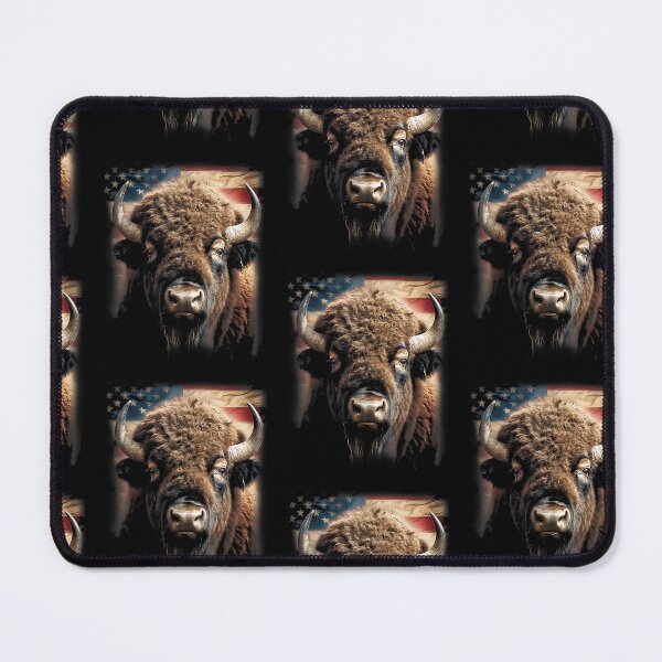 Item preview, Western Buffalo American Bison USA Buffalo American flag designed and sold by Goleon12.