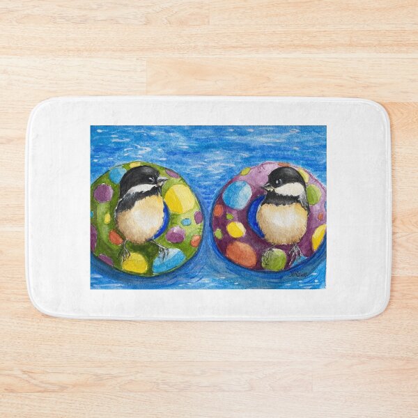 Item preview, Two birds floating in water designed and sold by H.E.R.STUDIO.