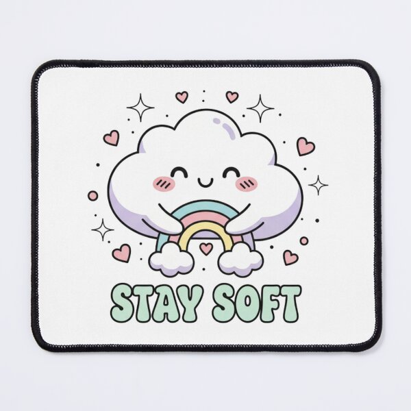 Item preview, Stay Soft ☁️? – Kawaii Cloud Hug T-Shirt Design designed and sold by swizbiz.