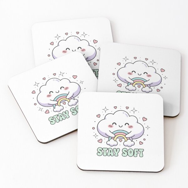 Item preview, Stay Soft ☁️? – Kawaii Cloud Hug T-Shirt Design designed and sold by swizbiz.