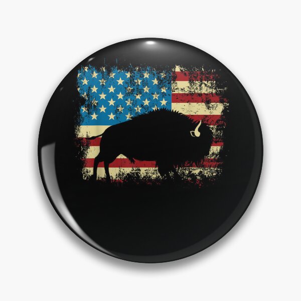 Artikelvorschau, Patriotischer amerikanischer Bison-Liebhaber, Wildtiere, USA-Flagge entworfen und verkauft von Goleon12.