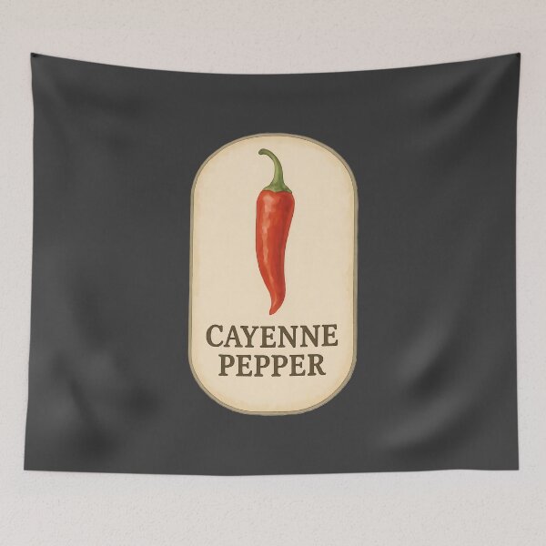 Item preview, Vintage Botanical Herb and Spice Prints: Cayenne Pepper designed and sold by PinUpPizzazz.