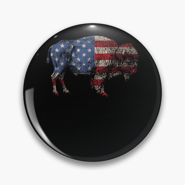 Artikelvorschau, Vintage Retro Bison Amerikanische Flagge Büffel Einfach entworfen und verkauft von Goleon12.