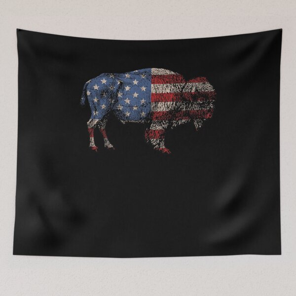 Item preview, Vintage Retro Bison American Flag Buffalo Simple designed and sold by Goleon12.