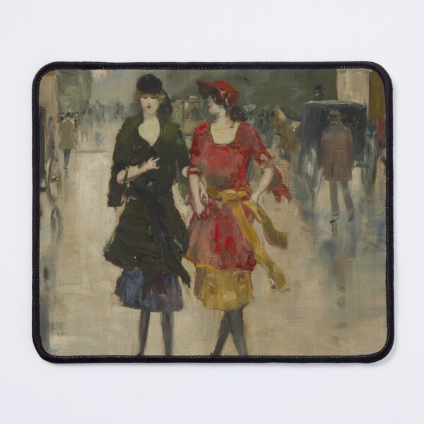 Item preview, Berlin Street Impressionist Painting Fashionable Women Art Lovers designed and sold by RickE.