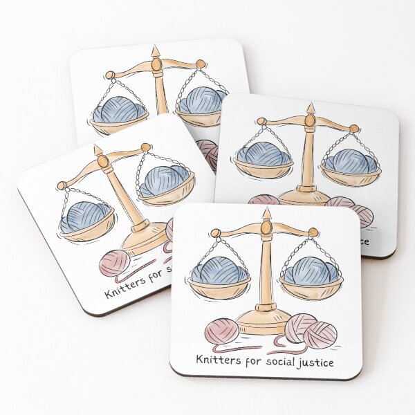 Item preview, Knitters for social justice designed and sold by EvergreenWhimsy.