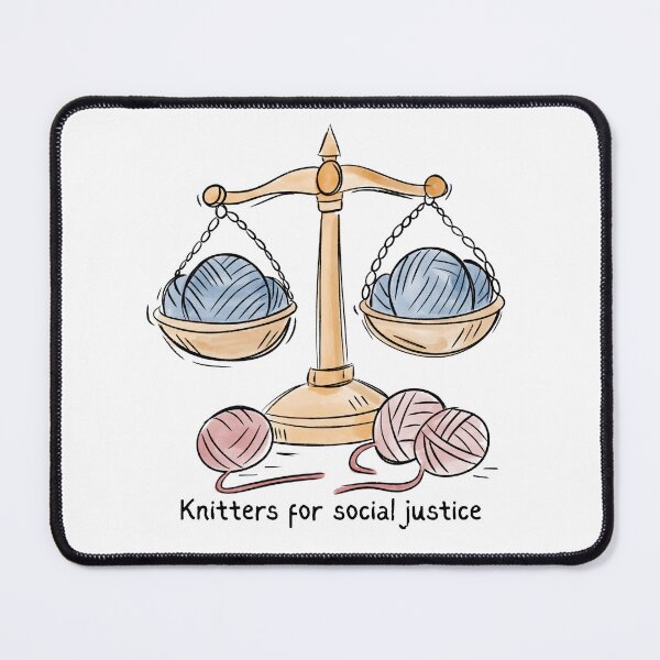 Item preview, Knitters for social justice designed and sold by EvergreenWhimsy.