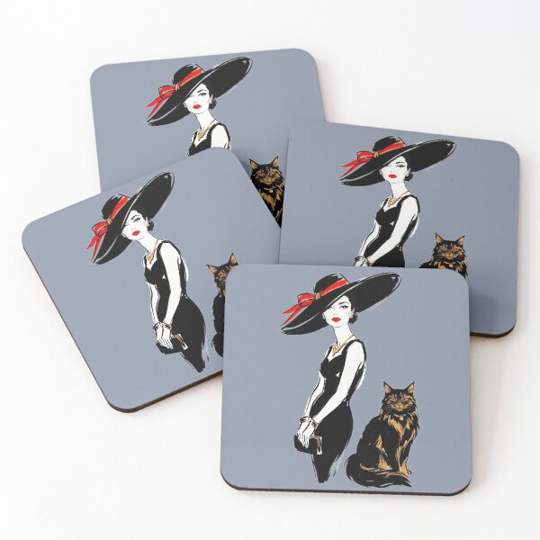 Item preview, A beautiful lady with a cat. designed and sold by Natalia-Vlad.