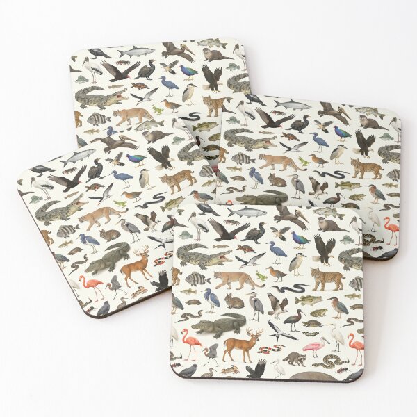 Item preview, Animals of the Florida Everglades Wildlife Identification Chart designed and sold by kakarikihill.