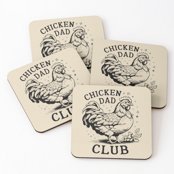 Item preview, Chicken Dad Club Funny Rooster Backyard Farming designed and sold by Dmetalx Art Apparel.