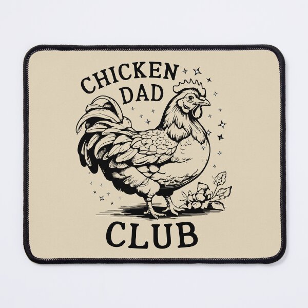 Item preview, Chicken Dad Club Funny Rooster Backyard Farming designed and sold by Dmetalx Art Apparel.