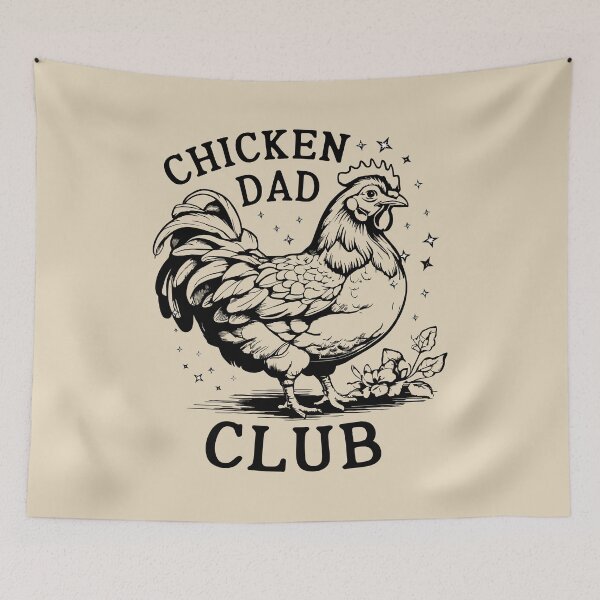 Item preview, Chicken Dad Club Funny Rooster Backyard Farming designed and sold by Dmetalx Art Apparel.
