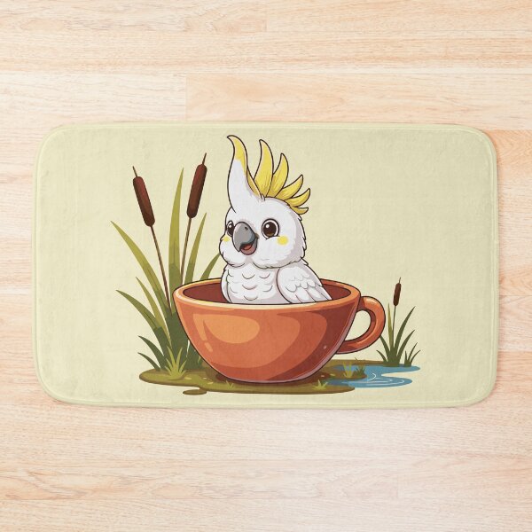 Item preview, Cute Cockatoo in Mug  – Australiana Bird Illustration  designed and sold by MvuuStudio.