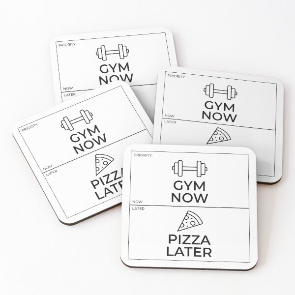 Item preview, Gym Now Pizza Later Funny Fitness Humor Workout Design designed and sold by WagnerLab.