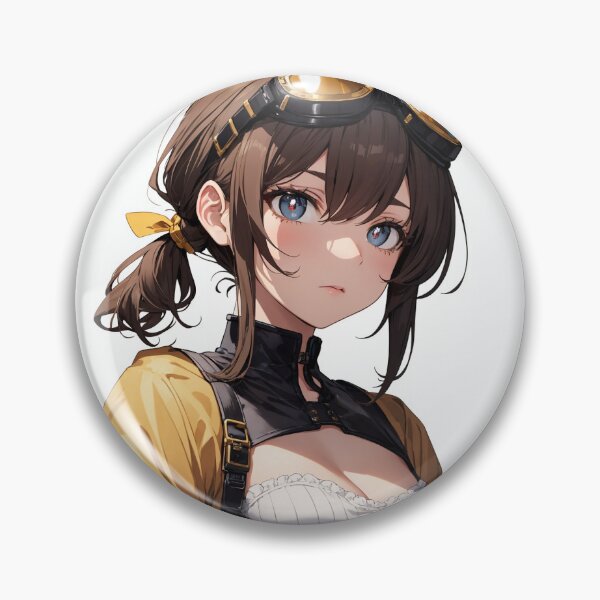 Item preview, Anime Steampunk Mechanic Girl - Toshige Himerime - Goggles and Corset Art designed and sold by iloveanimechibi.