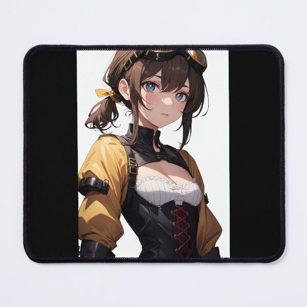 Item preview, Anime Steampunk Mechanic Girl - Toshige Himerime - Goggles and Corset Art designed and sold by iloveanimechibi.