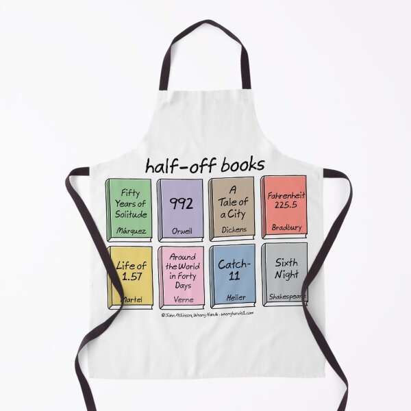 Item preview, half-off books designed and sold by WrongHands.