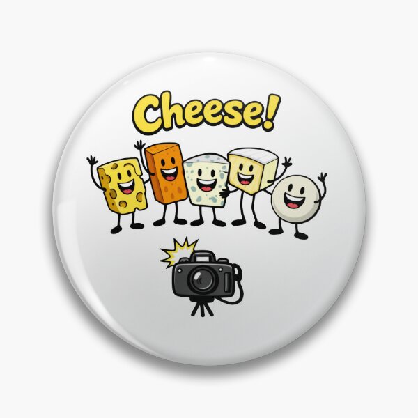 Item preview, Smile, Say Cheese! Funny Cheese Characters Photo Pun T-Shirt designed and sold by HillsideHorizon.