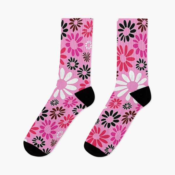 Item preview, Retro 1960's Pink, White, And Red Flower Pattern designed and sold by DEC02.