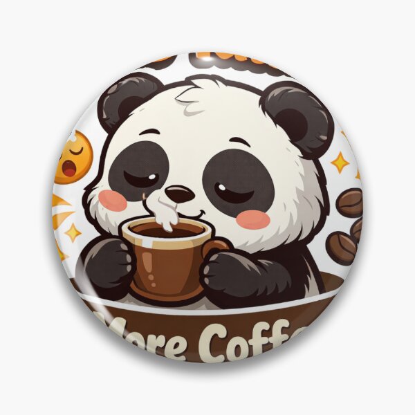 Item preview, lets talk more coffee panda designed and sold by littlecookies03.