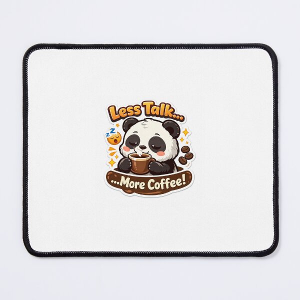 Item preview, lets talk more coffee panda designed and sold by littlecookies03.