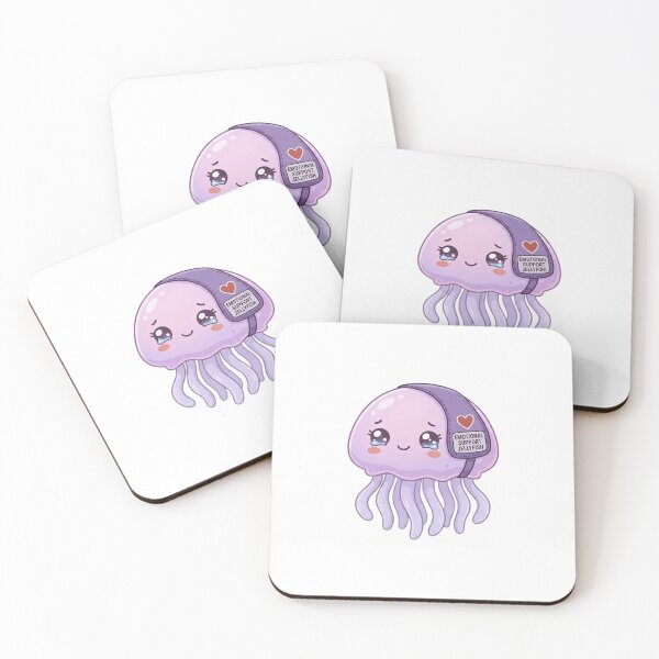 Item preview, The Emotional Support Jellyfish designed and sold by stickerstore333.
