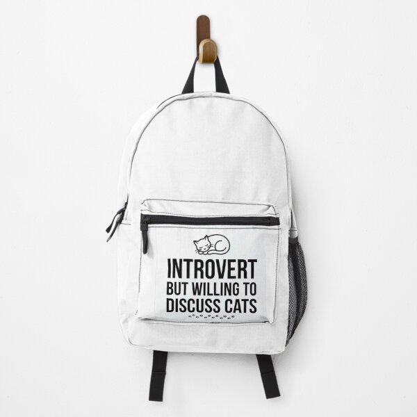 Item preview, Introvert Cat Lover Funny Quote Cat Humor Minimal Design designed and sold by WagnerLab.