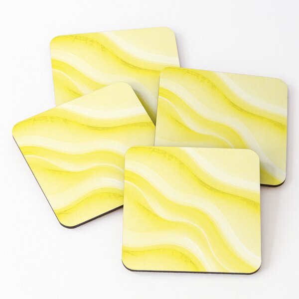 Item preview, Shades of Yellow Wavy Lines Background designed and sold by burbankdesigns.