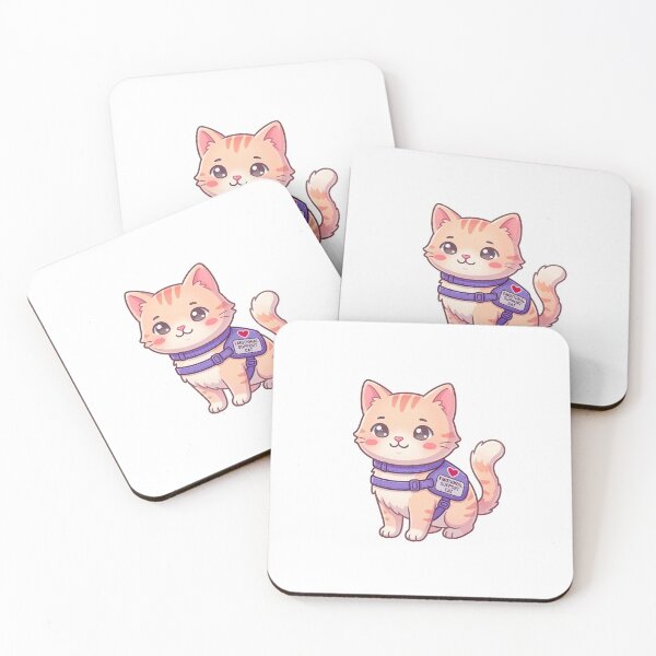 Item preview, The Emotional Support Kitty Cat designed and sold by stickerstore333.