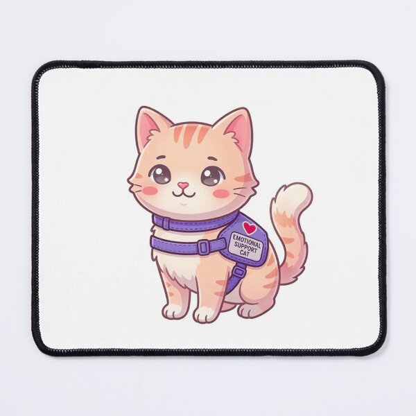 Item preview, The Emotional Support Kitty Cat designed and sold by stickerstore333.
