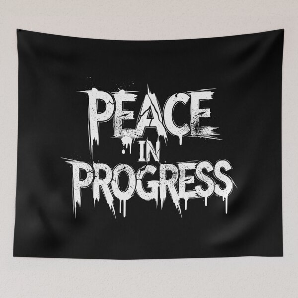Item preview, Peace In Progress - Edgy Streetwear Grunge Typography designed and sold by LockjowArt.