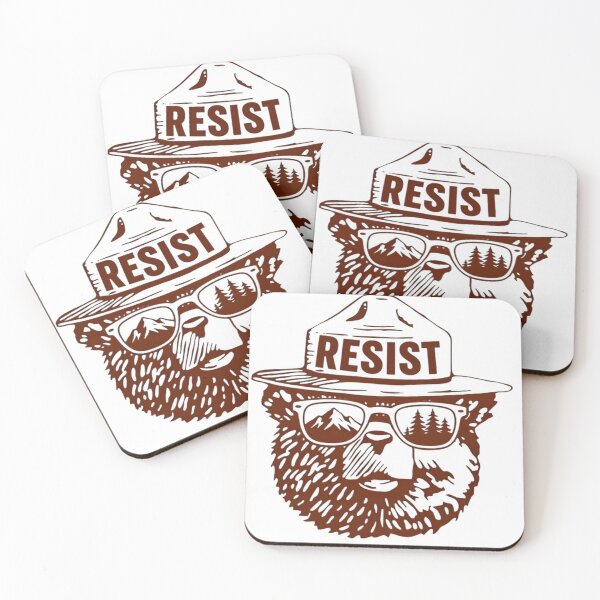 Item preview, Protect Our National Parks Freedom Bear Resist Anti Fascist Coalition designed and sold by SkeletonsDanger.