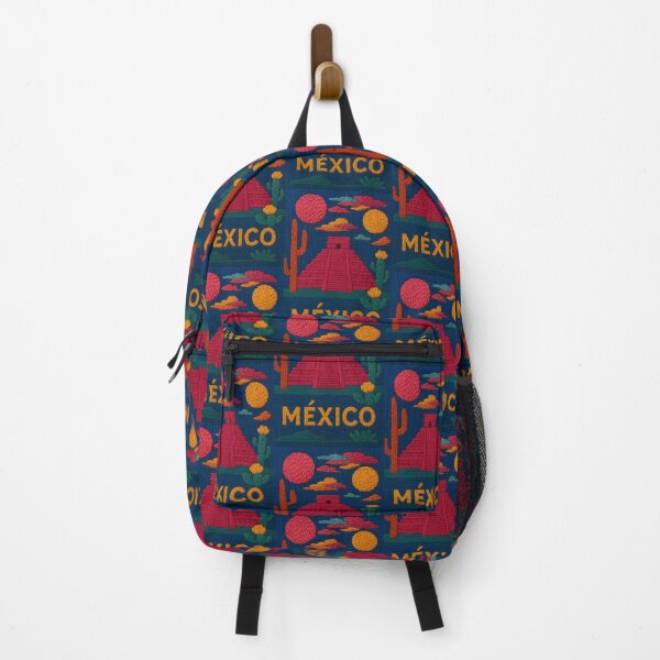 Item preview, Mexico Pyramid Faux Wool Art – Chichen Itza Desert Cactus Knitted Style Travel Illustration designed and sold by TheTrendsDesk.