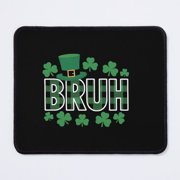 Item preview, Bruh St Patricks Day Green Plaid designed and sold by HellD3vil-Art.