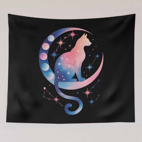 Item preview, Cat Astrology Rainbow Bisexual Pride LGBT Cat Lover designed and sold by Moon-Ape.